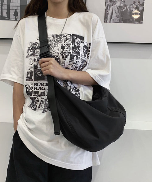 ワンショルダーバッグ大容量 ユニセックス カジュアル ショルダーバッグ 斜め掛け かばん 男女兼用 肩掛けカバン 軽い 通学バッグ シンプル ナイロンバッグ 旅行 88CXH-098